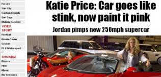 Katie Price Pink bugatti