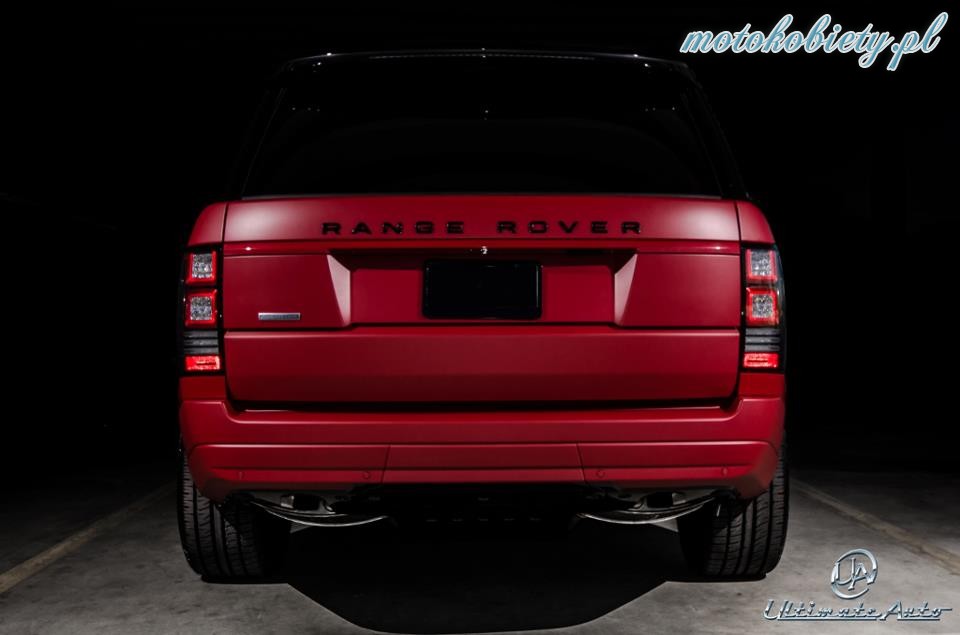 Range Rover czerwony mat