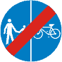 Koniec drogi dla pieszych i kierujących rowerami jednośladowymi